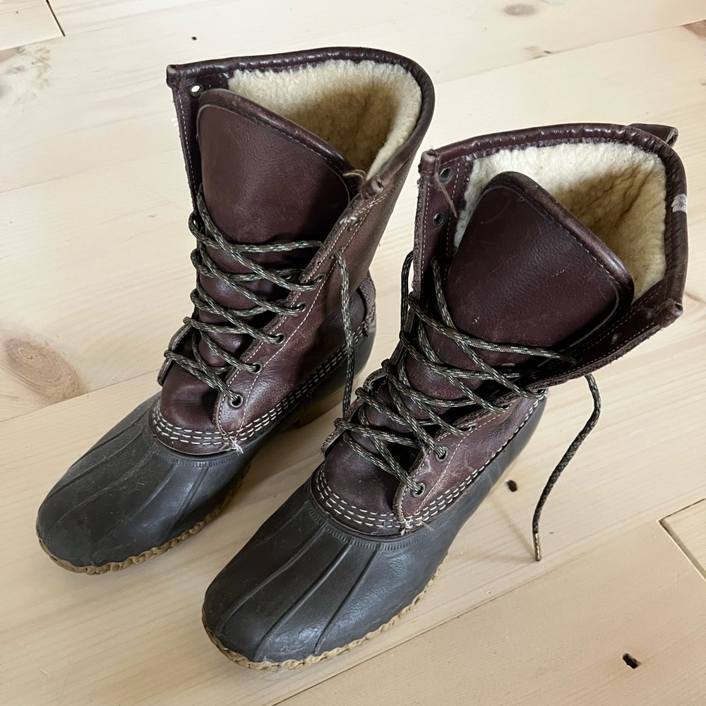L.L. Bean Classic Bean Boot with shearling